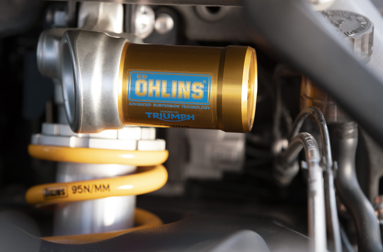 Ohlins Suspension on a Triumph Street Triple RS