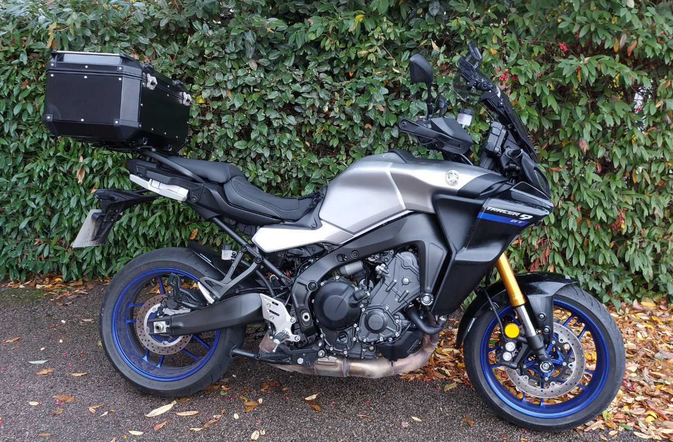 SW-Motech Adventure Rack on a Yamaha Tracer 9 GT