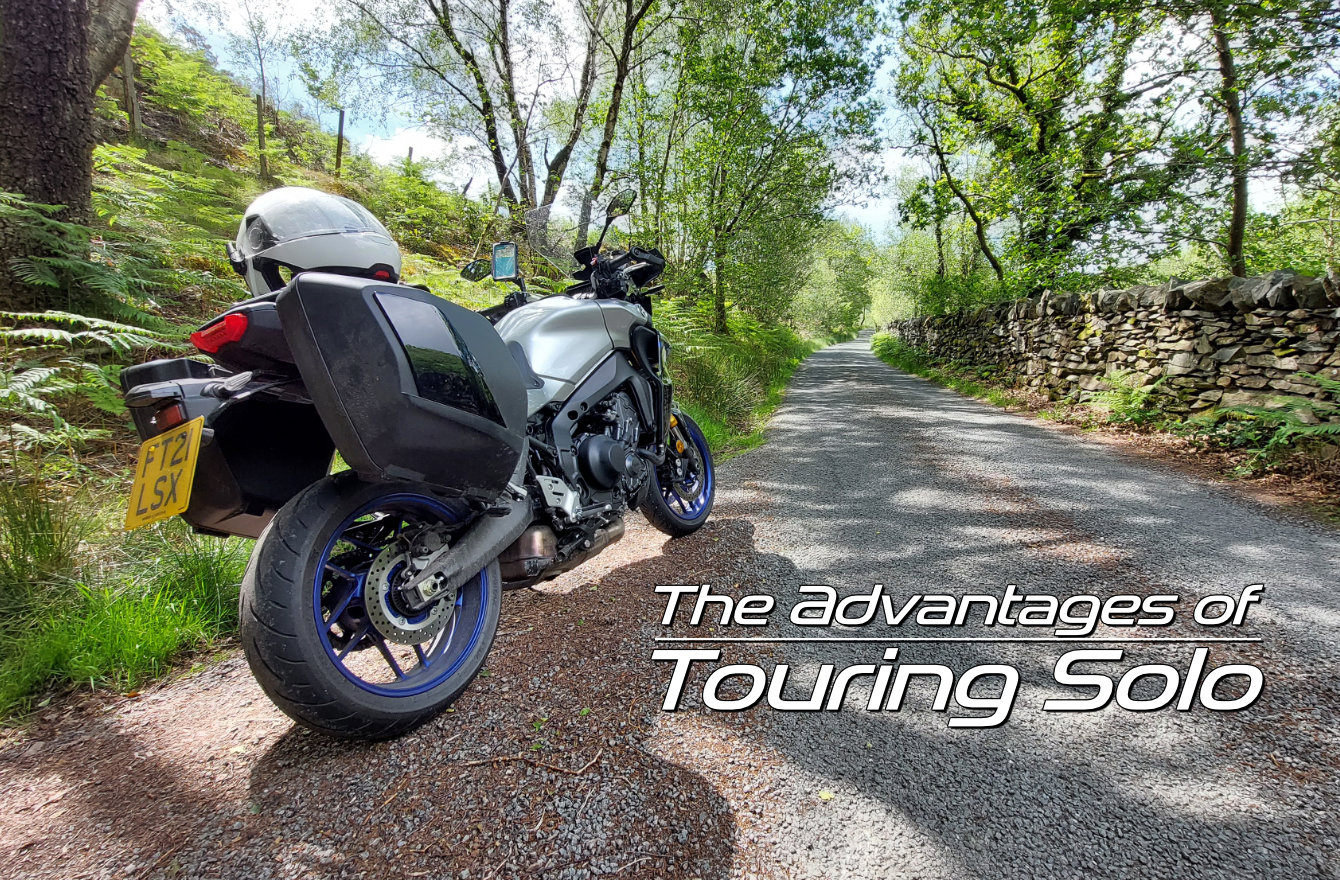 Touring Solo on a motorcycle