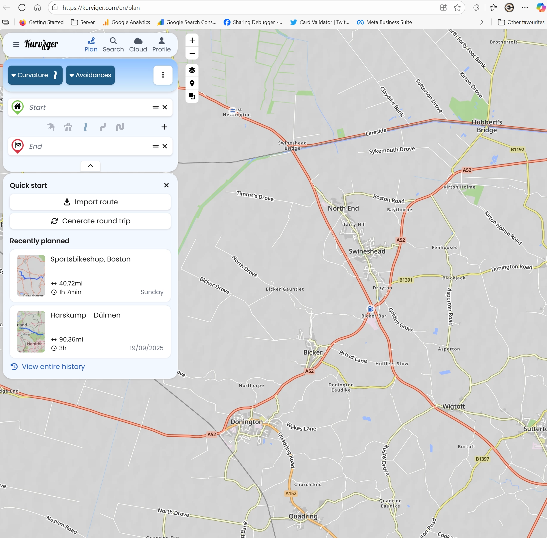 Map Animation Using Kurviger Kurviger Route Planning and Navigation Deep Dive - Part One | Flies on ...