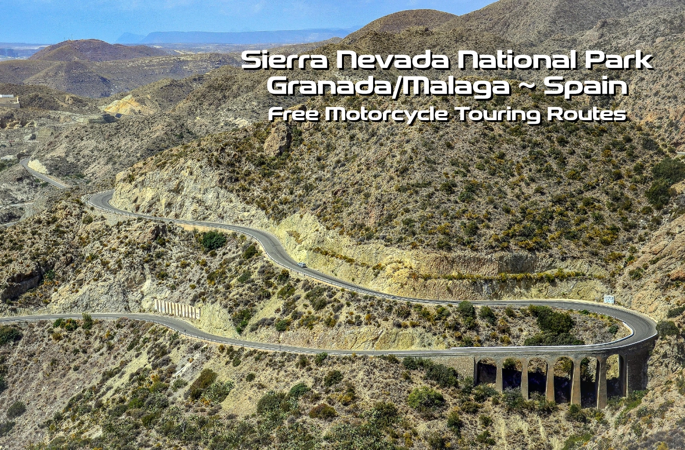 Sierra Nevada National Park Spain - Free Motorcycling touring Routes